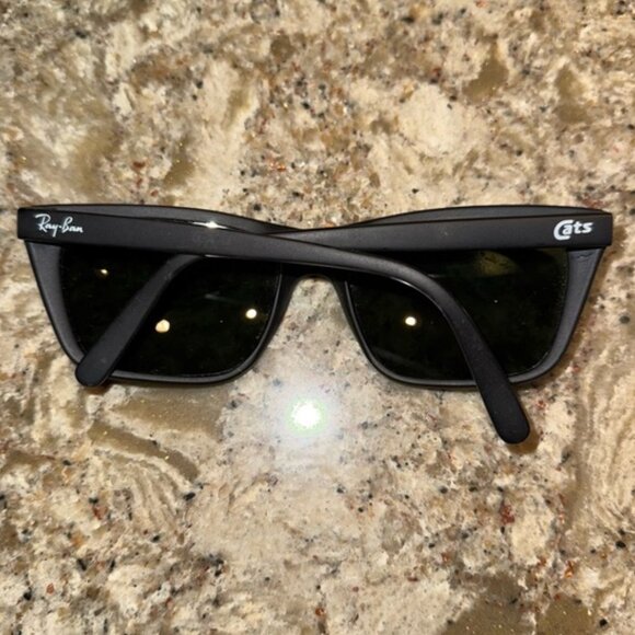 RayBan Vintage Sunglasses - Frame France B&L Cats Black Frames and Lenses